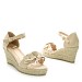 Beige sandali s polno peto BL-95S