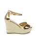 Champagne sandali s polno peto NAP-1133G