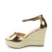 Champagne sandali s polno peto NAP-1133G