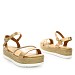 Champagne sandali s platformo X6-P1698-57S