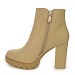 Khaki gležnjarji s peto R588S