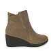 Khaki gležnjarji s polno peto YL153S