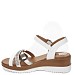 Beli sandali s polno peto Z7693-08T