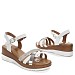 Beli sandali s polno peto Z7693-08T