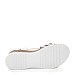 Beli sandali s polno peto Z7693-08T
