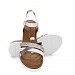 Beli sandali s polno peto Z7693-08T