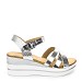 Srebrni sandali s peto X6-Z7668-05T