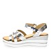 Srebrni sandali s peto X6-Z7668-05T