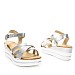 Srebrni sandali s peto X6-Z7668-05T
