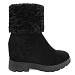 Črni škornji s skrito peto 7979-KAG