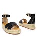 Črni sandali 9528G