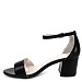 Črni sandali s peto 1170-12S