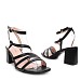 Črni sandali s peto LY9203-1G