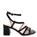 Črni sandali s peto LY9203-1G