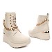 Beige gležnjarji s peto MS1045G