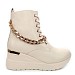 Beige gležnjarji s peto MS1045G