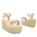 Beige sandali s platformo DD-903T