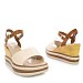 Beige sandali s polno peto MS7037G