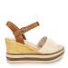 Beige sandali s polno peto MS7037G
