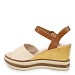 Beige sandali s polno peto MS7037G