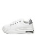 Belo-srebrne nizke superge MY-2722G