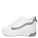 Belo-srebrne superge s peto 85-707T