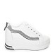 Belo-srebrne superge s peto 85-707T
