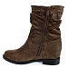 Caramel škornji s polno peto GL067F