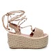Khaki sandali s platformo HJ7083G
