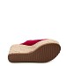 Rdeči sandali s polno peto NAP-219G