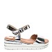 Srebrni sandali s peto CK182G
