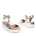 Srebrni sandali s peto CK182G