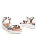 Srebrni sandali s peto CK183G