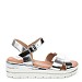 Srebrni sandali s peto CK183G