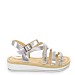 Srebrni sandali s peto H093T
