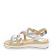 Srebrni sandali s peto H093T
