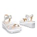 Srebrni sandali s peto NAP-701G